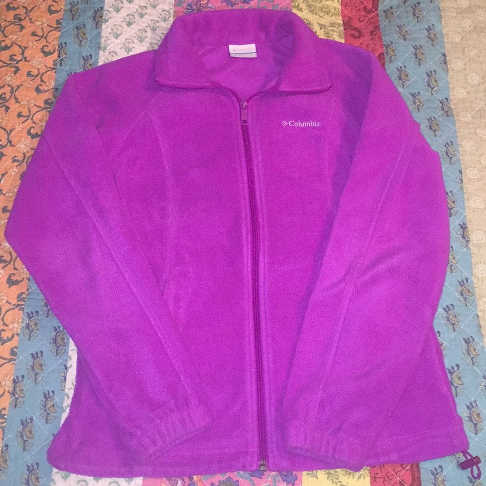 Fuschia Columbia fleece jacket